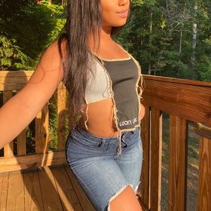 Lucky Label Crop Top